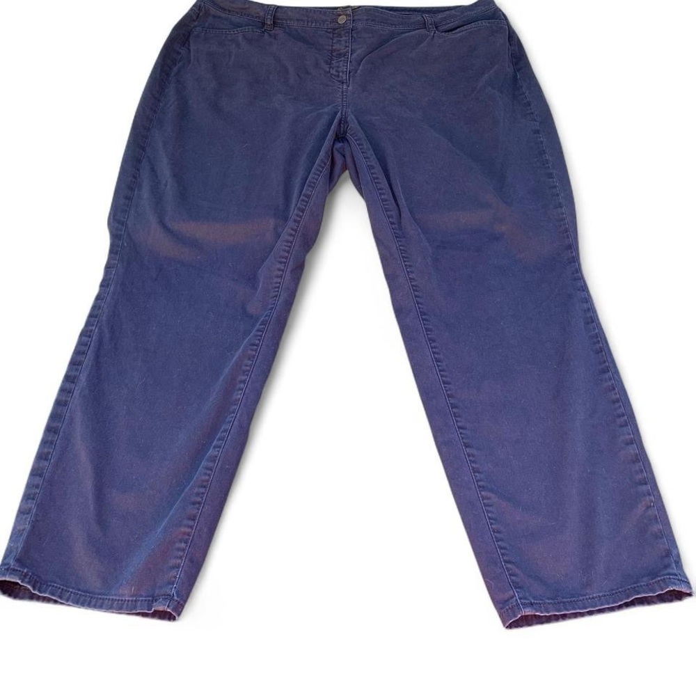 Talbots Women's Navy Blue Trousers Size 18W
